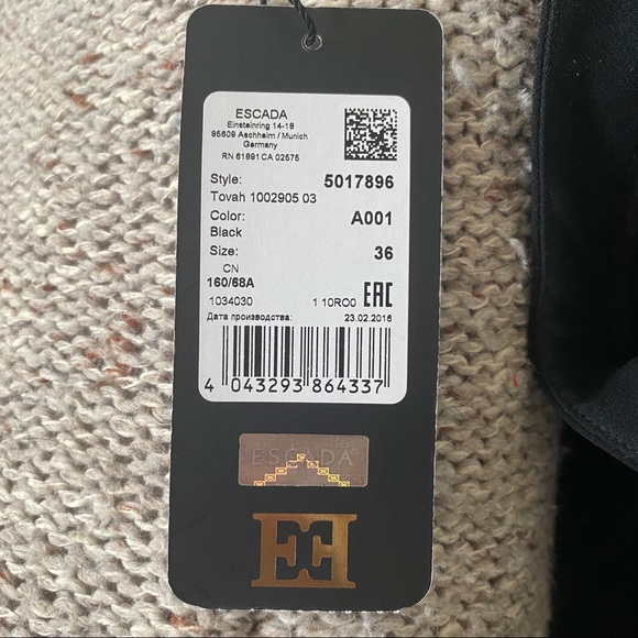 Escada Tovah Black Pants - Picture 6 of 9